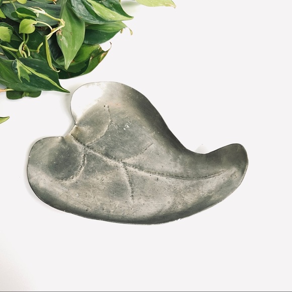 Vintage Other - 🌿5/$25 Hand Forged Silver Leaf Tray